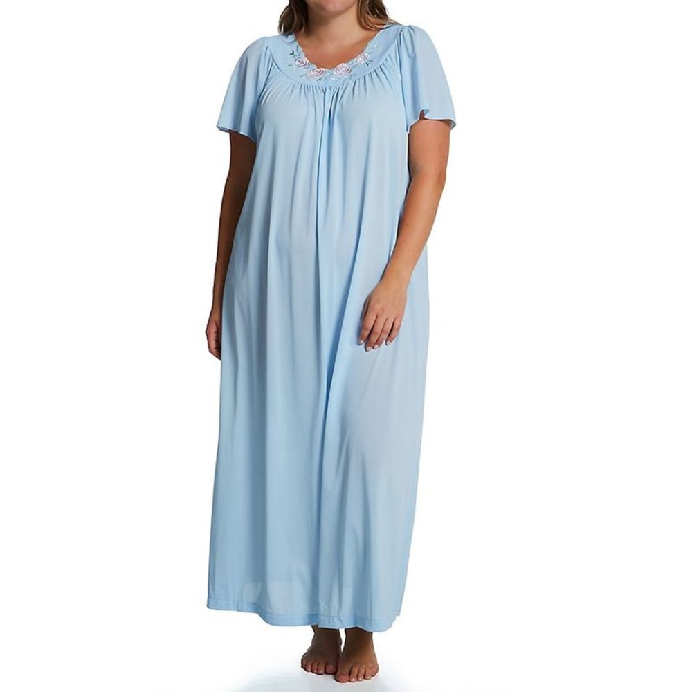 Shadowline Plus Petals 53 Inch Gown -  Blue  32280X